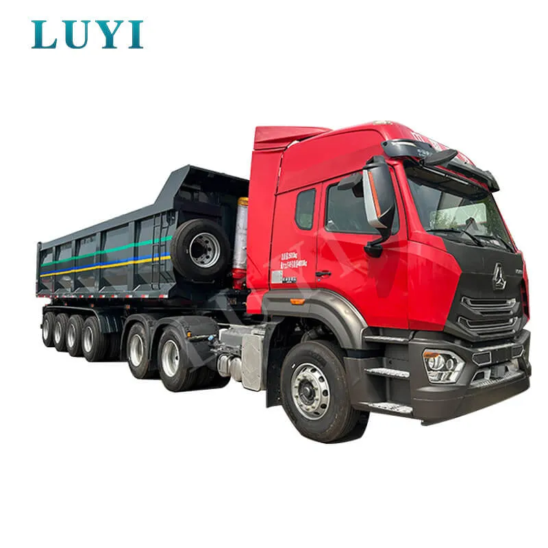 Rear tipper semi-trailers