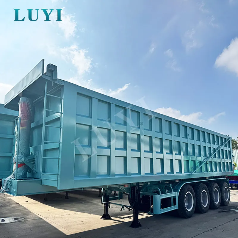 four-axle rear tipper semi-trailer