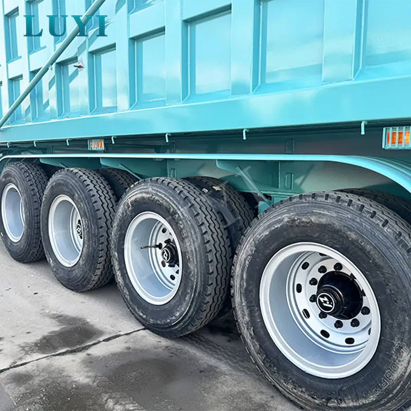 four-axle rear tipper semi-trailer