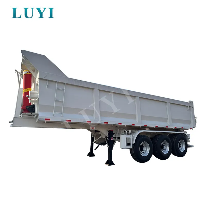 Rear tipper semi-trailers