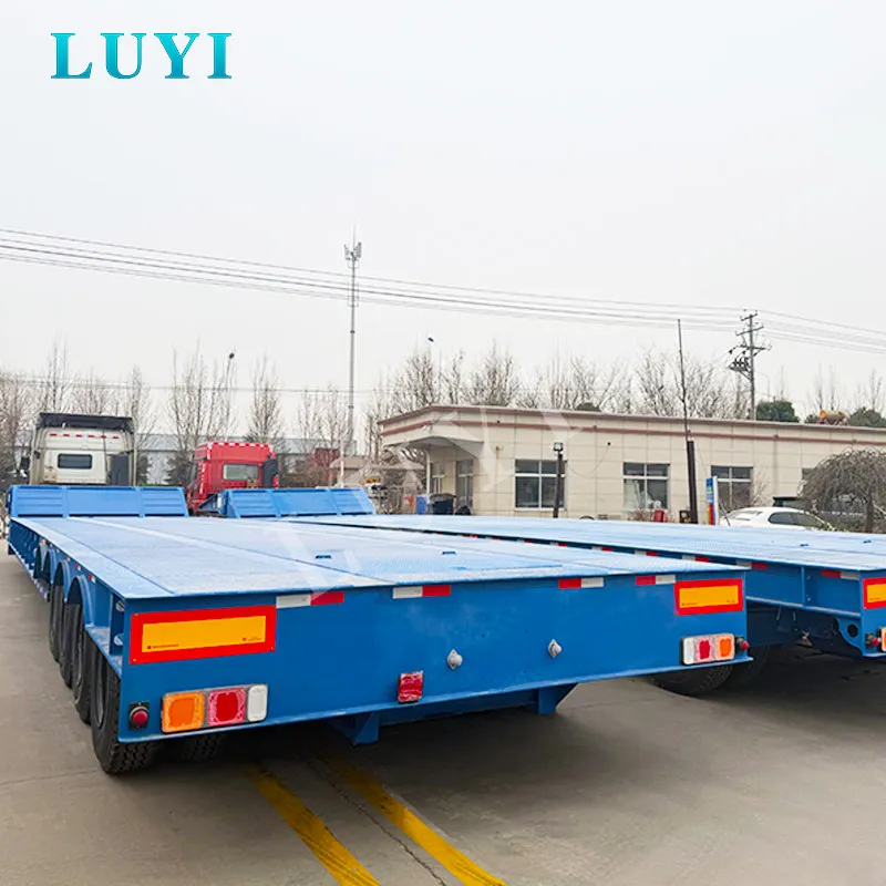 4 axle gooseneck low bed semi trailer
