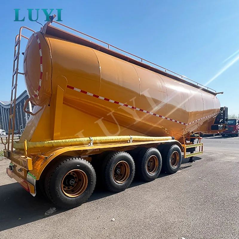 50m³ four-axle powder tank semi-trailer