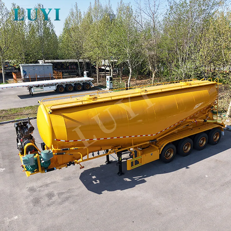 50m³ four-axle powder tank semi-trailer