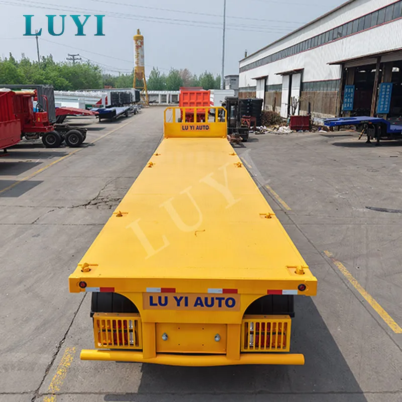 80-Ton Four-Axle Flatbed Semi-Trailer
