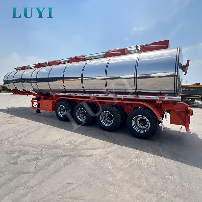4-Axle 40000 Liters Fuel Tank Semi-Trailer