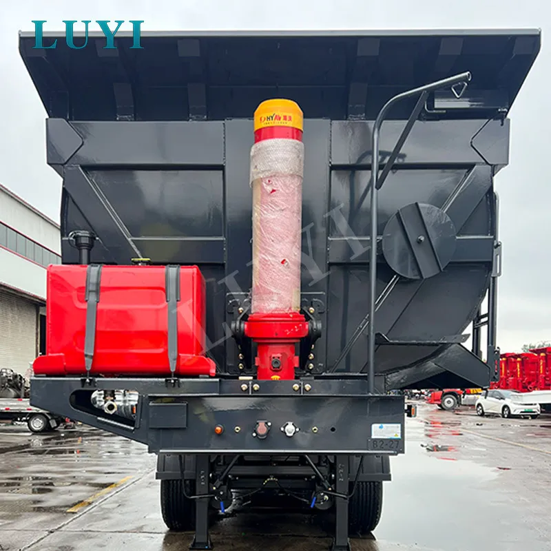 3‑axle rear‑tipping semi‑trailer