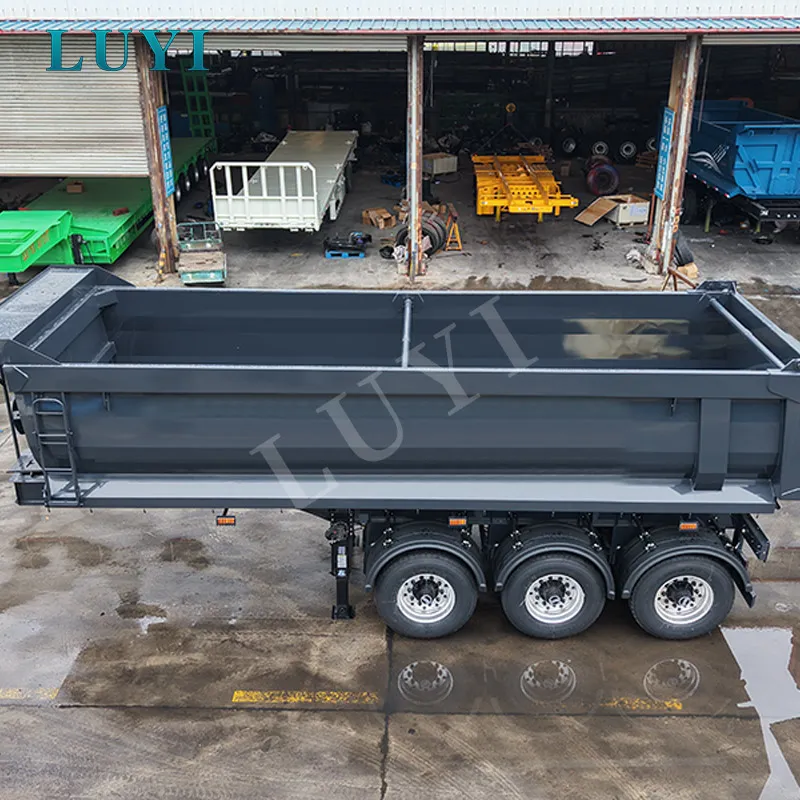 3‑axle rear‑tipping semi‑trailer