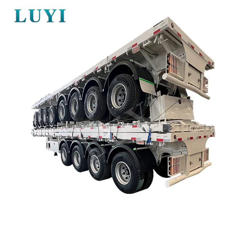 4-axle flatbed semi-trailer