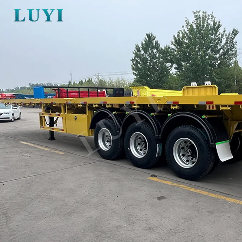 Three Axle Flatbed Semi-Trailer