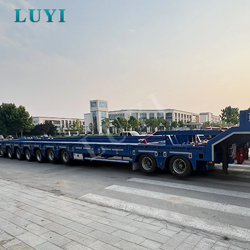 10-axle extendable low bed semi-trailer