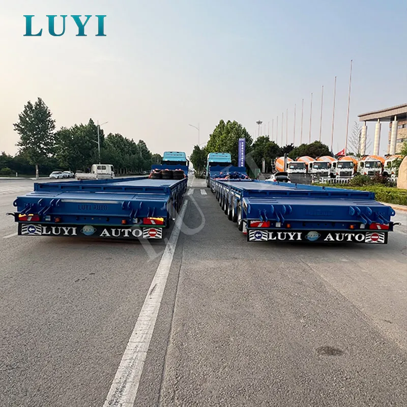 10-axle extendable low bed semi-trailer