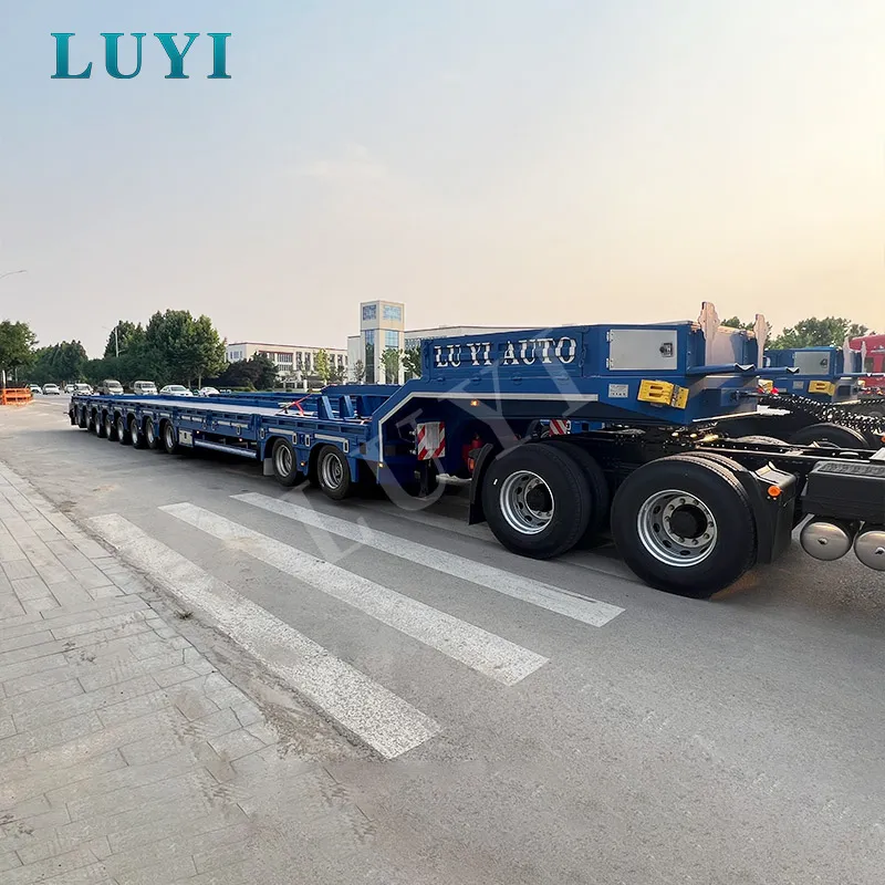 10-axle extendable low bed semi-trailer