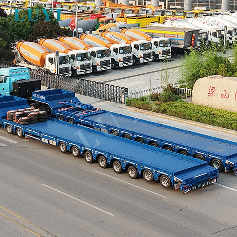 10-axle extendable low bed semi-trailer