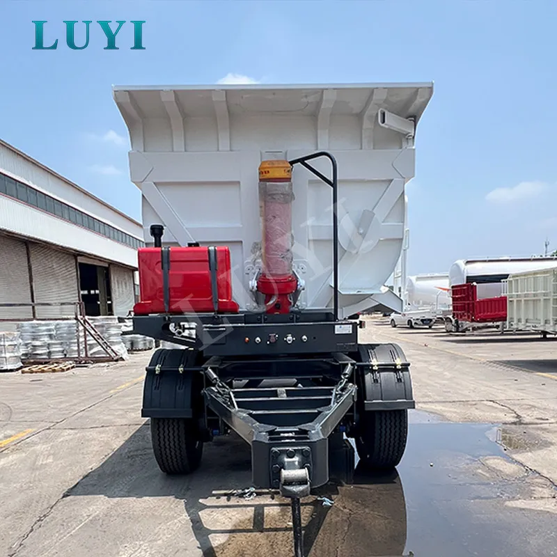 3‑axle rear‑tipping semi‑trailer