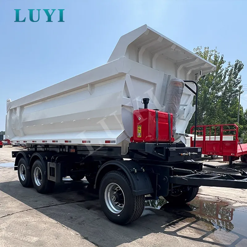 3‑axle rear‑tipping semi‑trailer