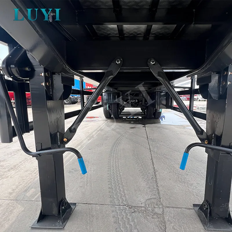 1.5m Front Wall 3-Axle Flatbed Semi-Trailer