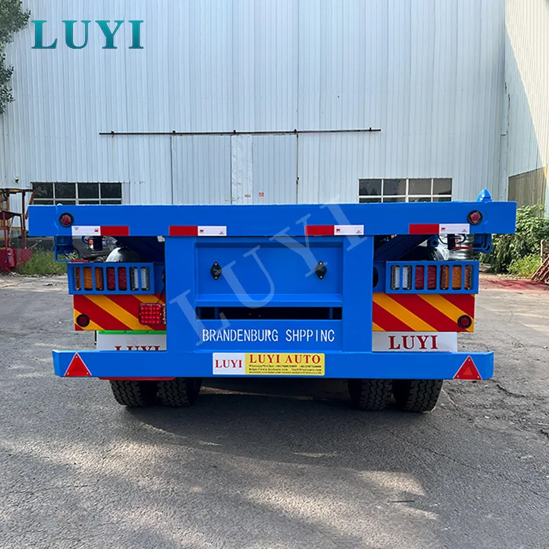3‑axle flatbed semi‑trailer