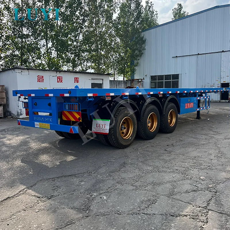 3‑axle flatbed semi‑trailer