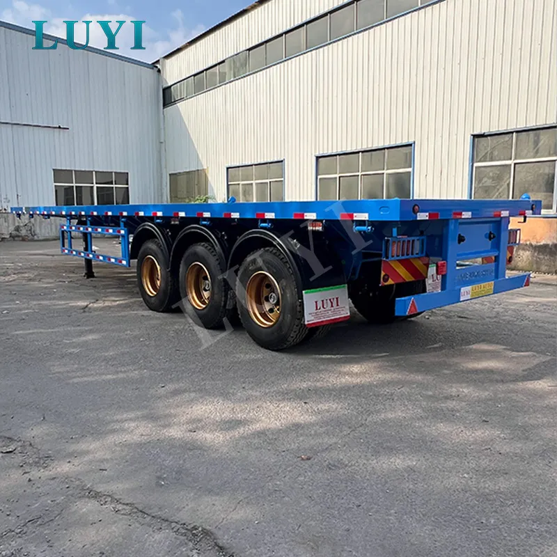 3‑axle flatbed semi‑trailer