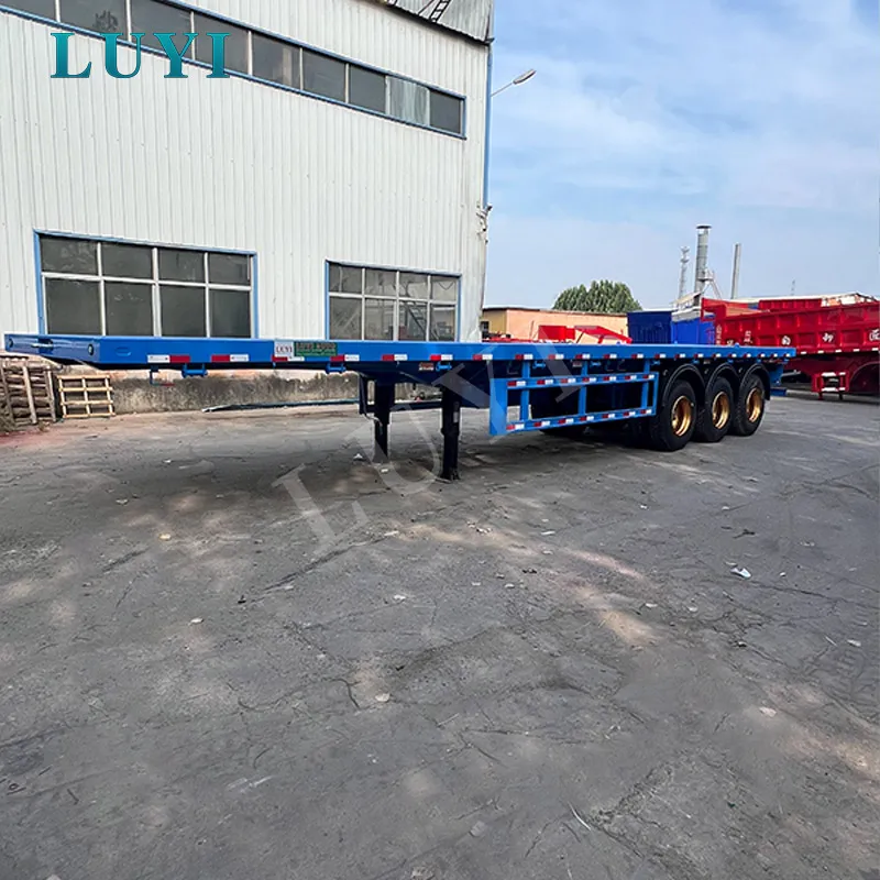 3‑axle flatbed semi‑trailer