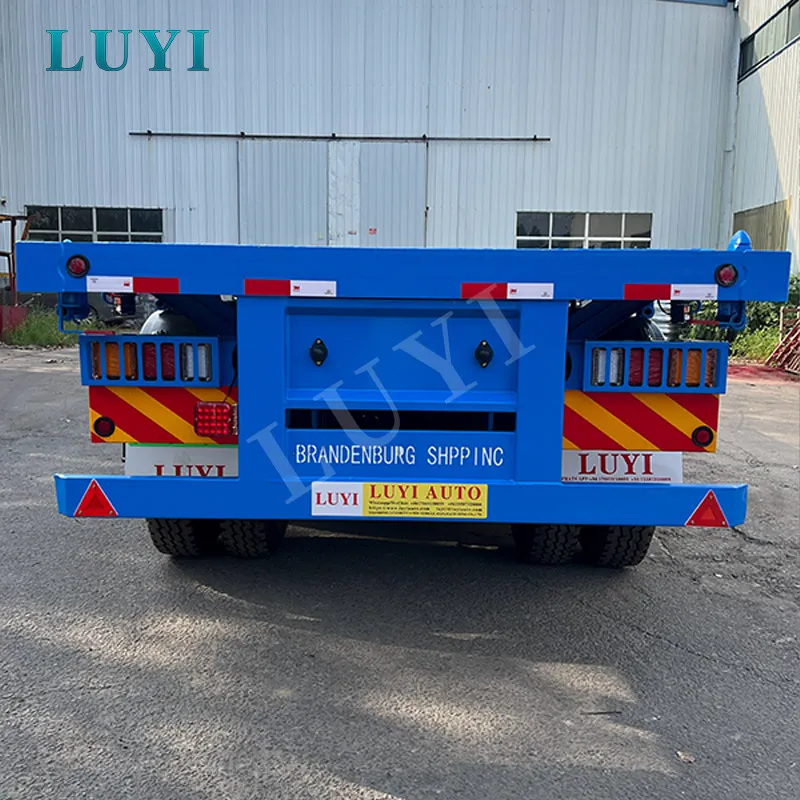 3‑axle flatbed semi‑trailer