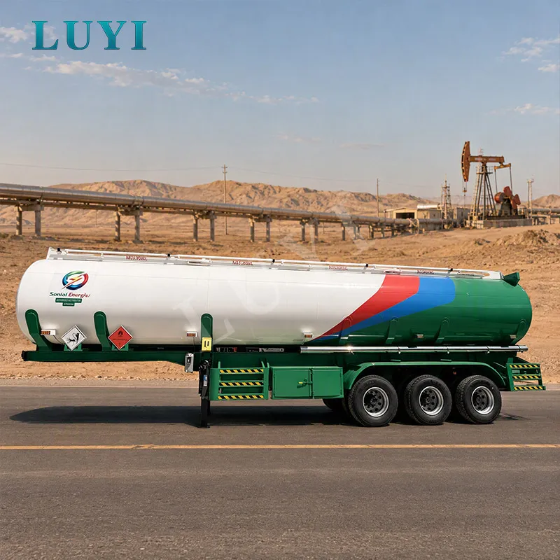 3‑axle 5‑compartment 45000L oil tanker