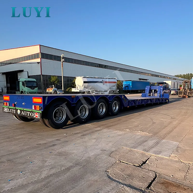 4-axle removable gooseneck lowbed semi-trailer