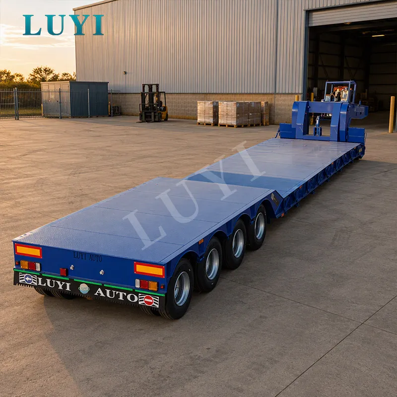 4-axle removable gooseneck lowbed semi-trailer