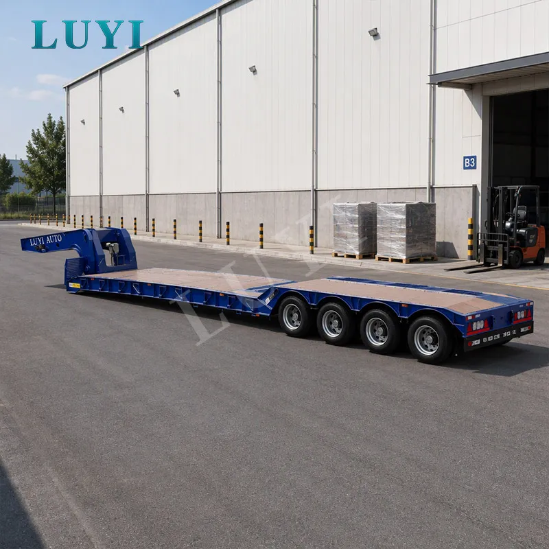 4-axle removable gooseneck lowbed semi-trailer