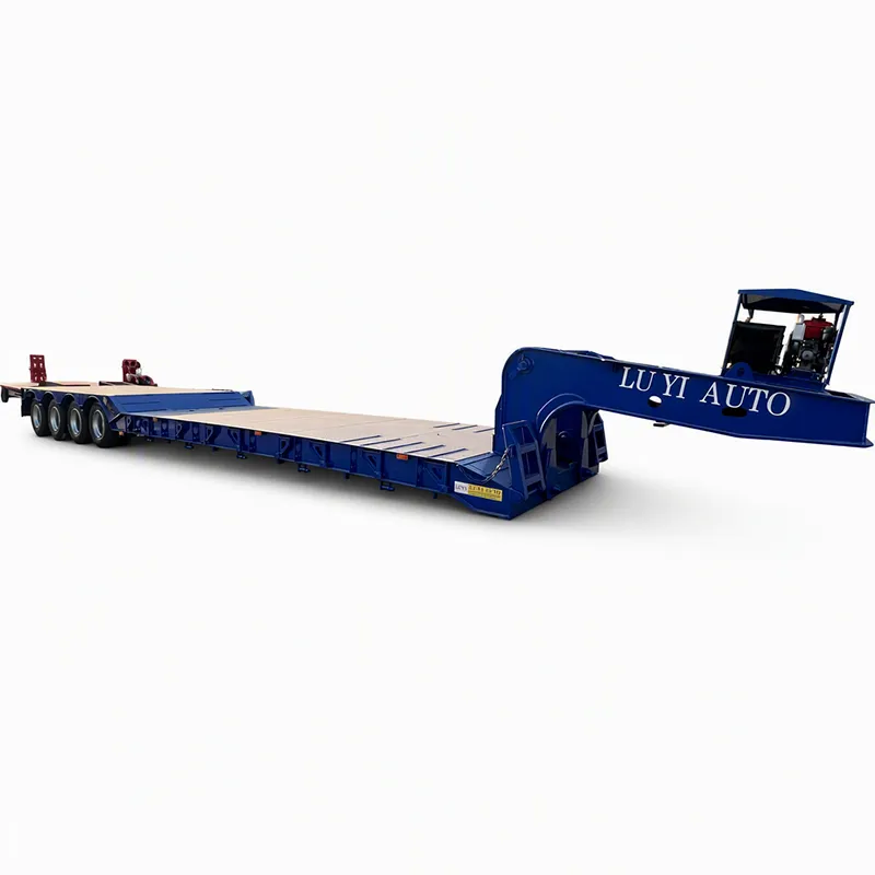 4-axle removable gooseneck lowbed semi-trailer