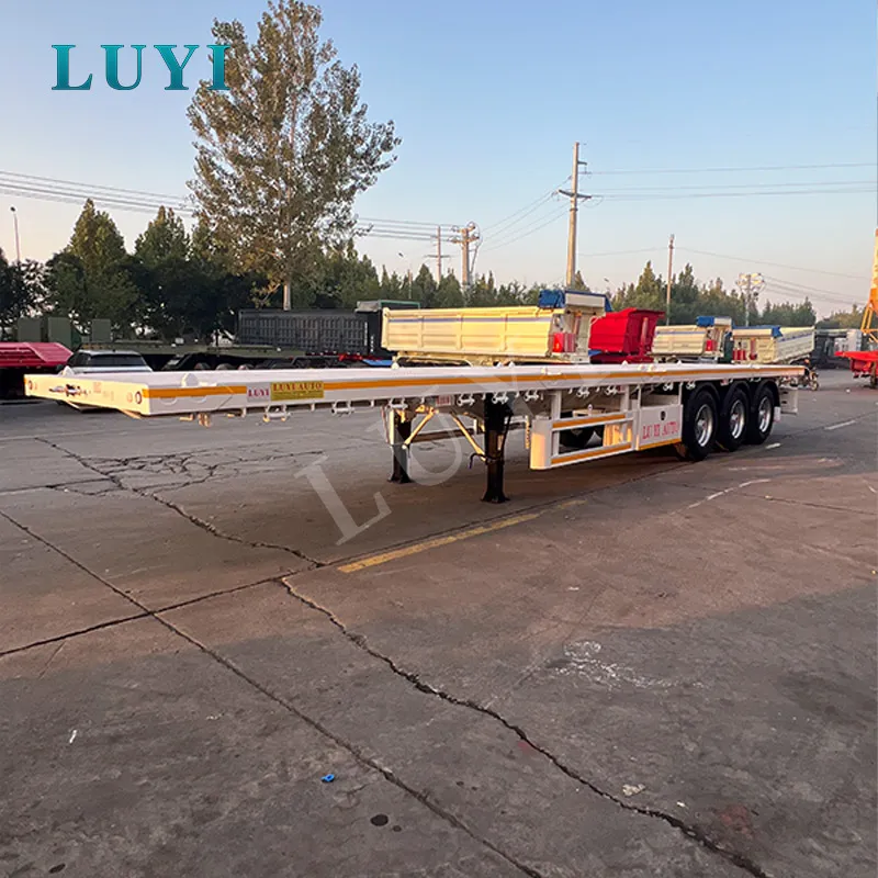 Flat Semi Trailer Fresh Farm Produce Cross Border Shipment For Agricultural Trade In Southeast Asia