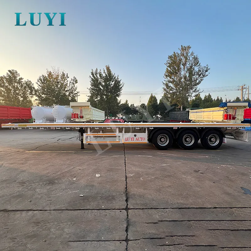 3 Axle Flatbed Semi Trailer